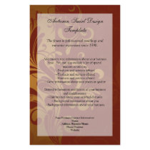 Rich Brick Red /Gold Swirl Program Menu or Flyer