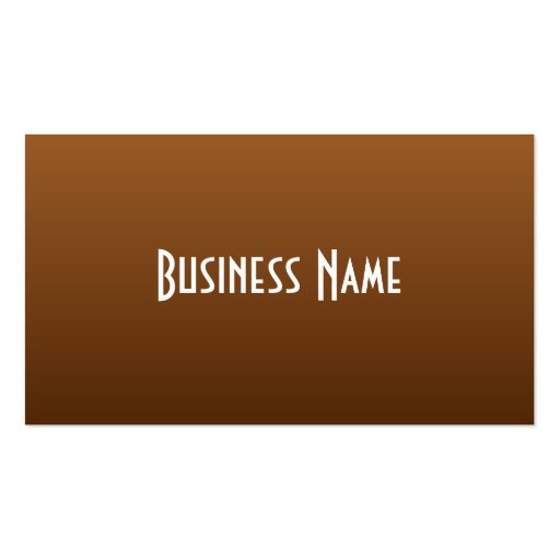 Rich Brown Business Card (front side)