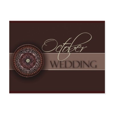 Rich Brown October Wedding Postcards by aslentz