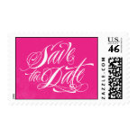 Rich Calligraphy Save the Date Postage