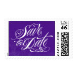 Rich Calligraphy Save the Date Postage