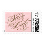 Rich Calligraphy Save the Date Postage