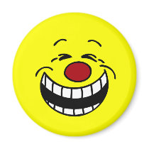 Rich CEO Face: Laughing all the way to the bank Refrigerator Magnet