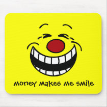 Rich CEO Face: Laughing all the way to the bank Mouse Pad