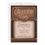 Rich Chocolate : "Chocolate Party" Invitations
