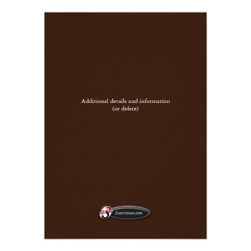 Rich Chocolate : "Chocolate Party" Invitations