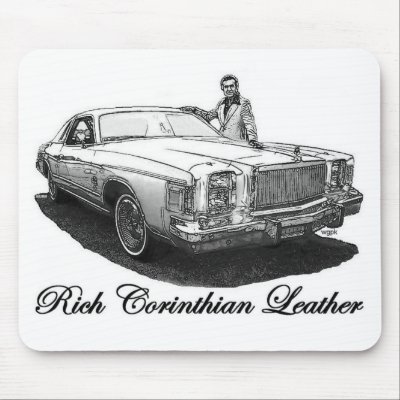 Rich Corinthian Leather mousepad by chardoba