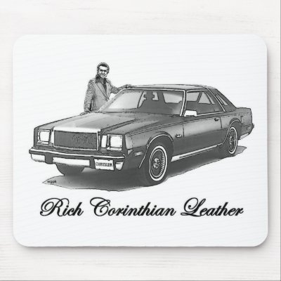 Rich Corinthian Leather mousepad by chardoba