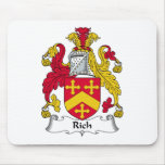 Rich Family Crest Mouse Pads