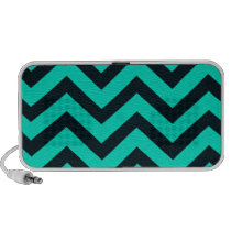Rich mint and black chevron stripes pattern. speakers