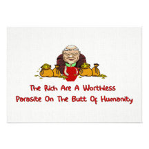 Rich Parasites Custom Invitation