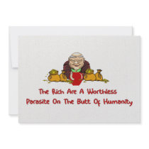 Rich Parasites Custom Invitation