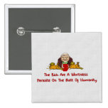 Rich Parasites Pinback Buttons