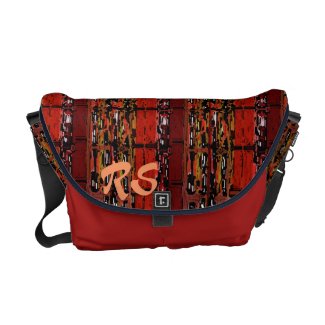Rich Pattern monogrammed rickshawmessengerbag