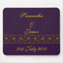 Rich Purple Wedding Mousepads
