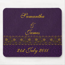 Rich Purple Wedding Mousepads