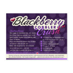 Rich Recipes - BLACKBERRY COBBLER CRUSH Post Card