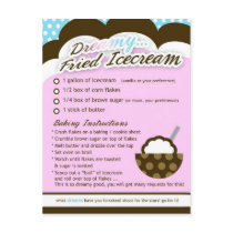 Rich Recipes - DREAMY FRIED ICECREAM postcards