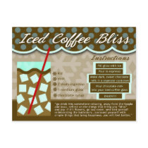 Rich Recipes - ICED COFFEE BLISS Postcard