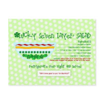 Rich Recipes - LUCKY SEVEN LAYER SALAD postcards