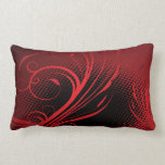 Rich Red Abstract American MoJo Pillow