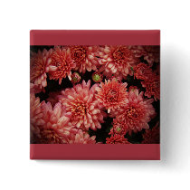 Rich Red Chrysanthemums Pin