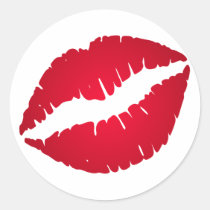 Rich Red Lipstick stickers