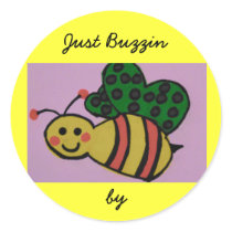 Rich the Bee is Buzzin by stickers by KatAnnette Rich the Bee is Buzzin by stickers
