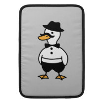 Rich Tux the Duck Macbook Sleeve