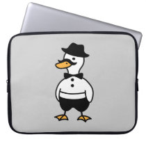 Rich Tux the Duck Laptop Sleeve
