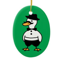 Rich Tux the Duck Ornament