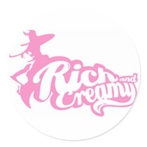 RichandCreamy Pink Logo stickers