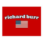 Richard Burr American Flag Postcard