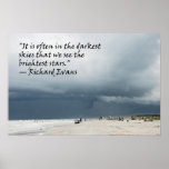 Richard Evans Quote- Darkest Skies Poster