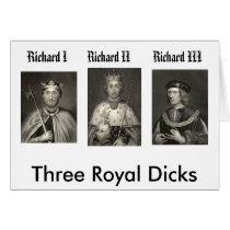 Richard I, Richard II, Richard III, Three Royal... cards