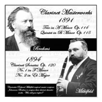 Richard Mühlfeld inspired Brahms posters