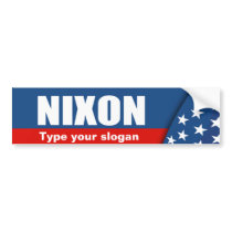 RICHARD NIXON Election Gear Bumper Sticker