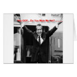 Richard Nixon "Miss Me Yet?" Funny Gifts & Tees cards
