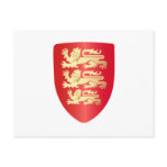 Richard the Lion Heart Shield in red+faux gold Postcards