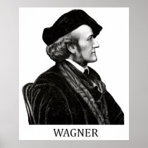 Richard Wagner, black Print