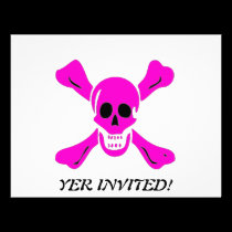 Richard Worley-Pink invitations