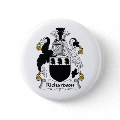 Richardson Family Crest Pin by coatsofarms