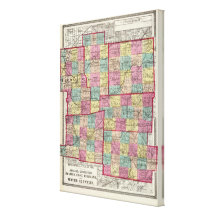 Richland and Wayne Counties Stretched Canvas Print