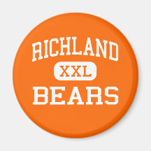 Richland - Bears - High School - Richland Missouri Fridge Magnet