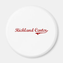 Richland Center Wisconsin Classic Design Refrigerator Magnets