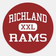 Richland - Rams - Middle - Johnstown Pennsylvania Sticker
