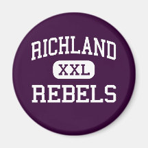 Richland - Rebels - High - North Richland Hills Refrigerator Magnets