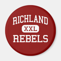 Richland - Rebels - High School - Essex Missouri Fridge Magnet