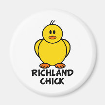 Richland Washington Chick Fridge Magnets
