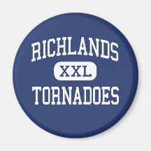 Richlands - Tornadoes - High - Richlands Virginia Refrigerator Magnets